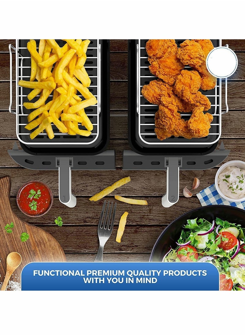 Generic - Air Fryer Rack for Double Basket Fryers, BBQ Rack, Non-stick 304 Stainless Steel Multi-Layer Rack - Image 1