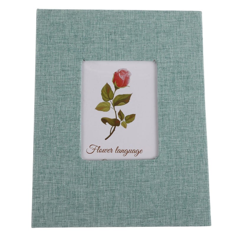 6 Inch 200 Pocket Slip In Photo Album Memory Book Green Cover White Pages Birthday DIY Keepsake - Image 2
