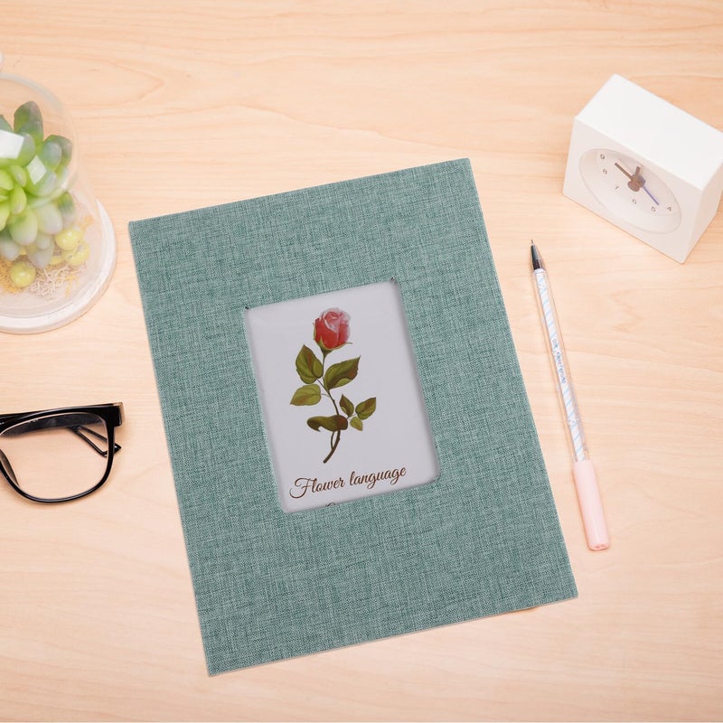 6 Inch 200 Pocket Slip In Photo Album Memory Book Green Cover White Pages Birthday DIY Keepsake - Image 5