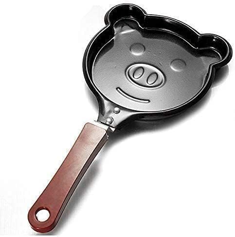 DASTAV Medium Non-Stick Breakfast Omelette Pan Pancake Egg Fryer Skillet Fry Frying Pan Moulds Cookware Without Lid (Design May Vary - 1 pcs) (Medium)  - Image 1