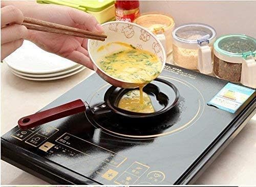 DASTAV Medium Non-Stick Breakfast Omelette Pan Pancake Egg Fryer Skillet Fry Frying Pan Moulds Cookware Without Lid (Design May Vary - 1 pcs) (Medium)  - Image 3