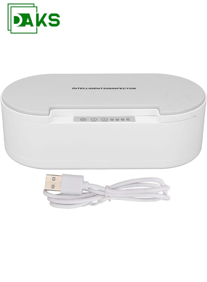 DAKS 360° UV Light Washer & Dryer Box for Nail Art Tools with Ozone & Aroma | Fast 5-Min Voice Broadcast UV Sanitizer with Portable Design  - Image 1
