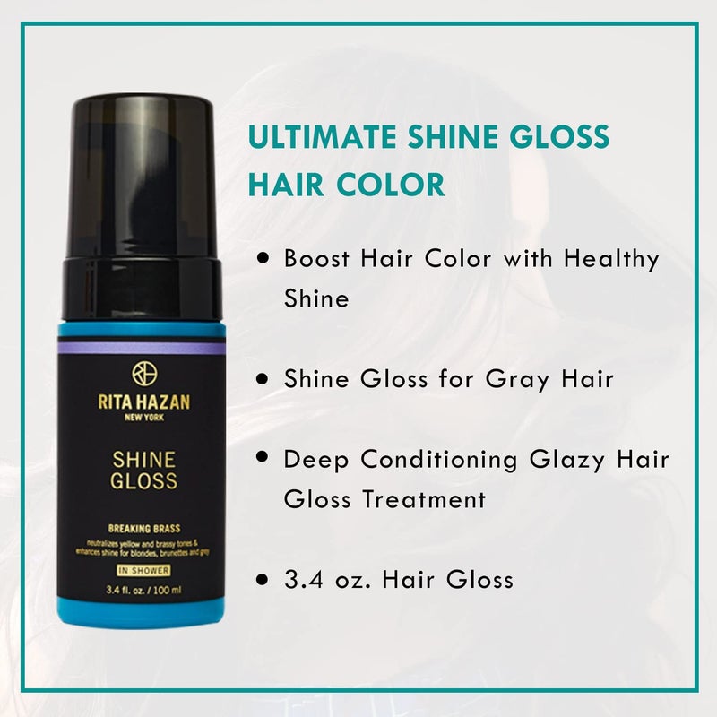 Rita Hazan Ultimate True Color Shine Gloss - Boost Hair Color with Healthy Shine - Shine Gloss for Gray Hair - Deep Conditioning Glazy Hair Gloss Treatment - 3.4 oz. Hair Gloss - Image 3