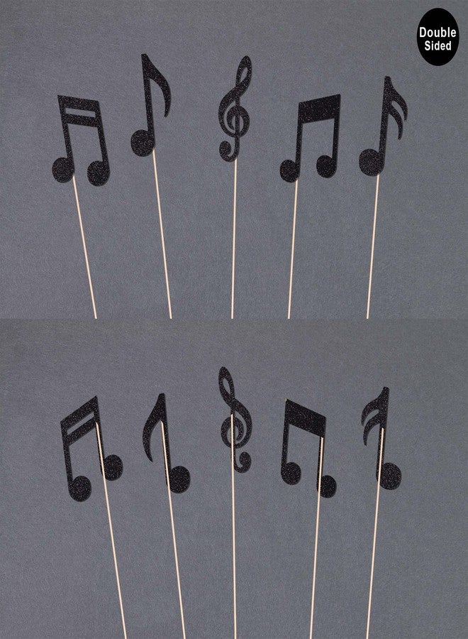 Gexolenu 10 PCS Music Notes Centerpieces Black Party Decorations Music Notes - Image 4