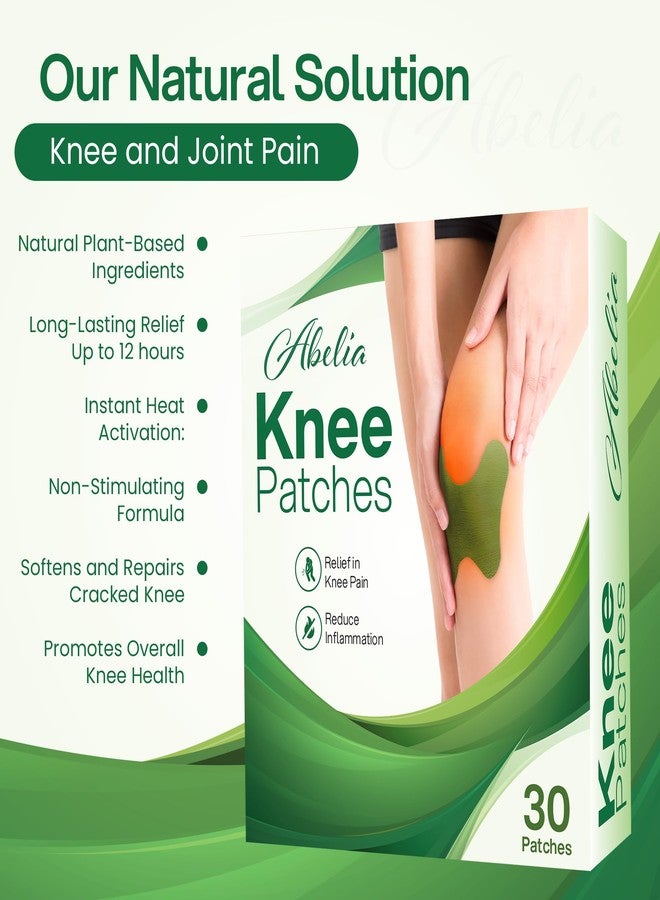 Abelia Herbal Knee Pain Relief Patches Arthritis Inflammation Patch Sticker | Instant Relief from Knee Pain | Joint Knee Pain Relief Products Natural Wormwood Extract Patch for Knee (30 Pieces) - Image 4