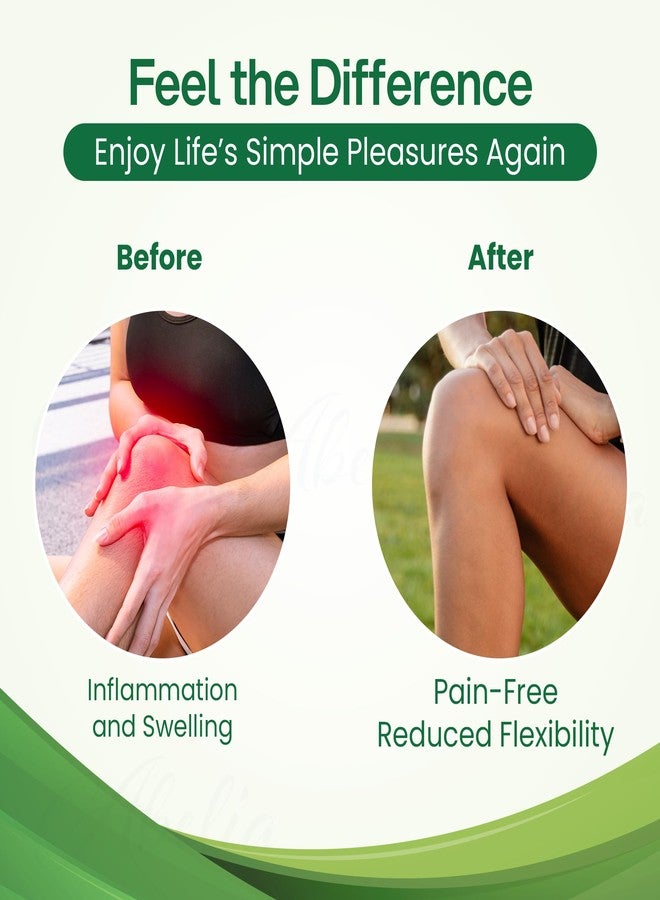 Abelia Herbal Knee Pain Relief Patches Arthritis Inflammation Patch Sticker | Instant Relief from Knee Pain | Joint Knee Pain Relief Products Natural Wormwood Extract Patch for Knee (30 Pieces) - Image 2