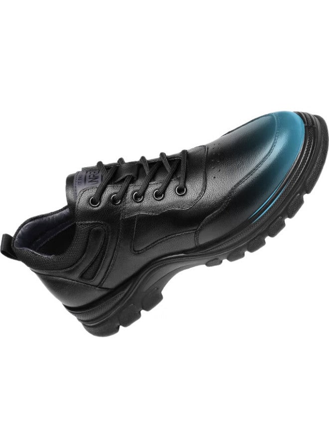 Strongman Men'S Casual Shoes, Top Layer Cowhide Breathable Comfortable Outdoor Sports Shoes Jda73226 Black Size 40 - Image 3