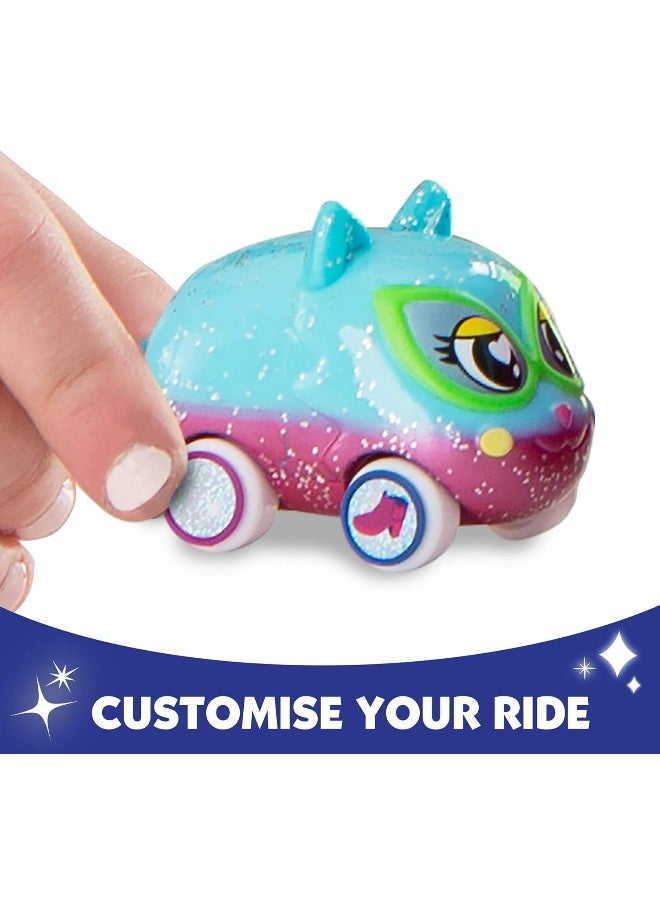 TOMY Ritzy Rollerz Cute Collectable Animal Girls' Toy Cars with Surprise Charms 4 Piece Customizable Toy for 4 5 6 7 8 Year Old Girls  - Image 3