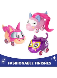 TOMY Ritzy Rollerz Cute Collectable Animal Girls' Toy Cars with Surprise Charms 4 Piece Customizable Toy for 4 5 6 7 8 Year Old Girls  - Image 5