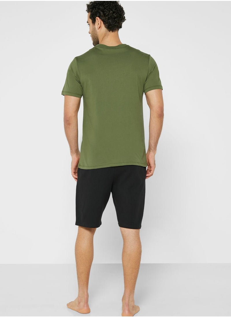 Seventy Five - Coffee & More Coffee Pyjama Shorts Set - Image 1