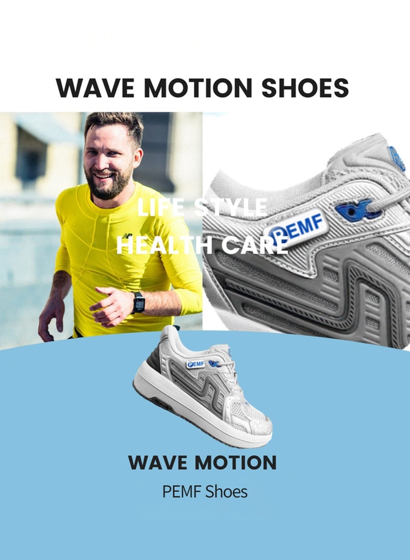 Hue Light Wave Motion Shoes with PEMF Technology – Circulation-Boosting Wellness Footwear for Energy, Recovery & Daily Comfort – Breathable, Anti-Slip, Lightweight Design  - Image 3