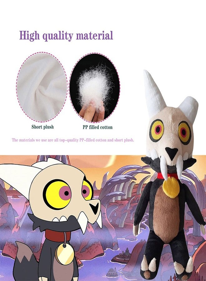 Siluyado HJTLSKBZ The Owl House King Plush, Owl House Cute Stuffed Animal, Kawaii Plush Wolf Stuffed Animal, Cartoon Kawaii Stuff Doll, Plush Toy for Children Fans Xmas Festival Gifts-1pcs, 11.8 inches - Image 2