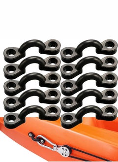 Generic Kayak Pad Eye Kit, 10PCS Nylon Bungee Deck Loops Tie Down Pad Eye with 20 Screws for Boat Kayak Deck Rigging Kit  - Image 3