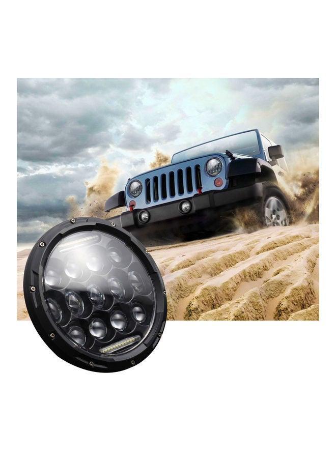 مصباح أمامي دائري LED مقاوم للماء بحجم 7 بوصات لجيب رانجلر JK LJ - Image 3