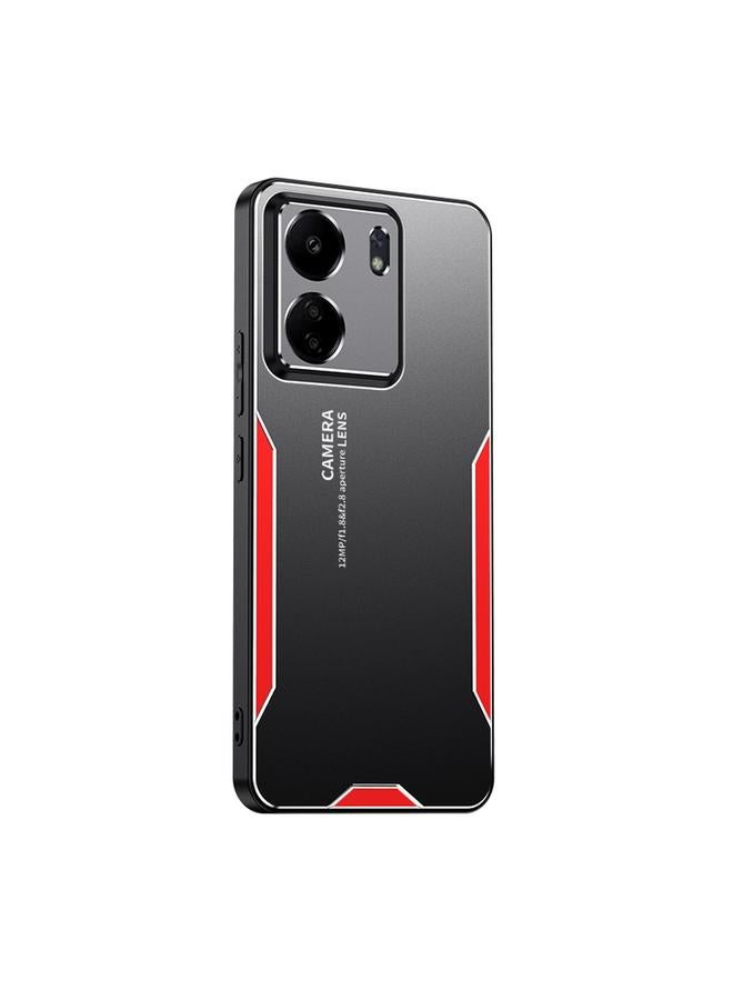 Case For Xiaomi Redmi 13C Blade Series TPU Hybrid Metal Phone Case