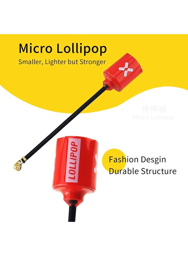 Foxeer Lollipop FPV U.FL Antenna 5.8G 2.3dBi Super Mini RHCP Antenna UFL for RC Drone FPV Quadcopeter Multicopter TX/RX (65mm) … - Image 2