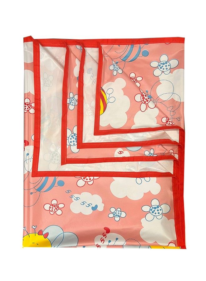 Ecosoft Plastic Sheetpvc Sheet For Kidsrubber Sheet For Babiesbed Wetting Protector(90 X 135 Cm) (Pink Honeybee)  - Image 5