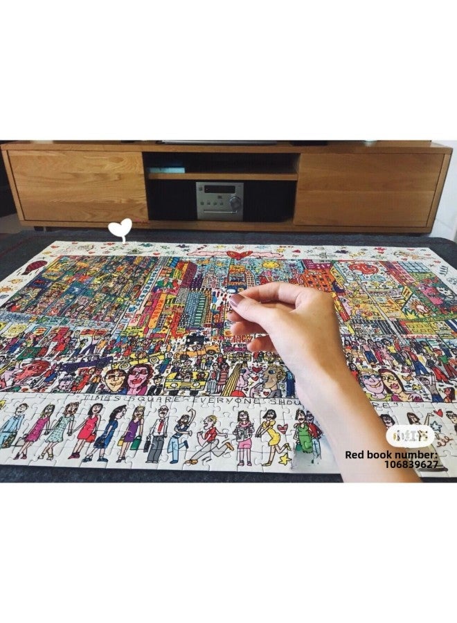 Only 20% People Can Solve 1000-piece Puzzles Like Times Square 0.9kg Jigsaw Puzzles Toys/puzzles Board Games-Color:A-74 - Image 4