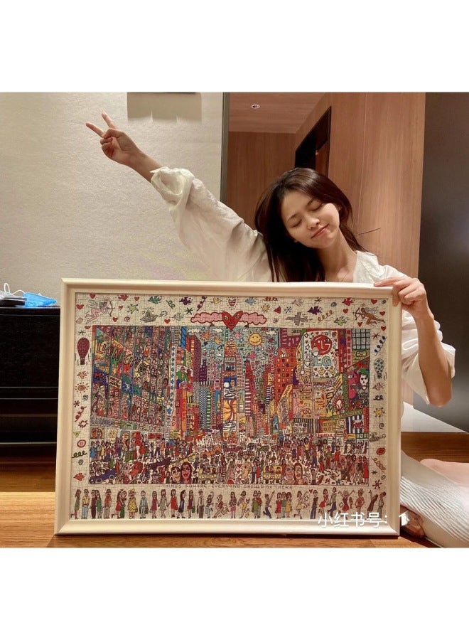 Only 20% People Can Solve 1000-piece Puzzles Like Times Square 0.9kg Jigsaw Puzzles Toys/puzzles Board Games-Color:A-74 - Image 2