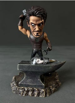 General Marvel Avengers Iron Man Tony Stark Q Edition Iron MK1 Model Figure Tabletop Ornament Gift  - Image 1