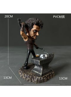 General Marvel Avengers Iron Man Tony Stark Q Edition Iron MK1 Model Figure Tabletop Ornament Gift  - Image 2