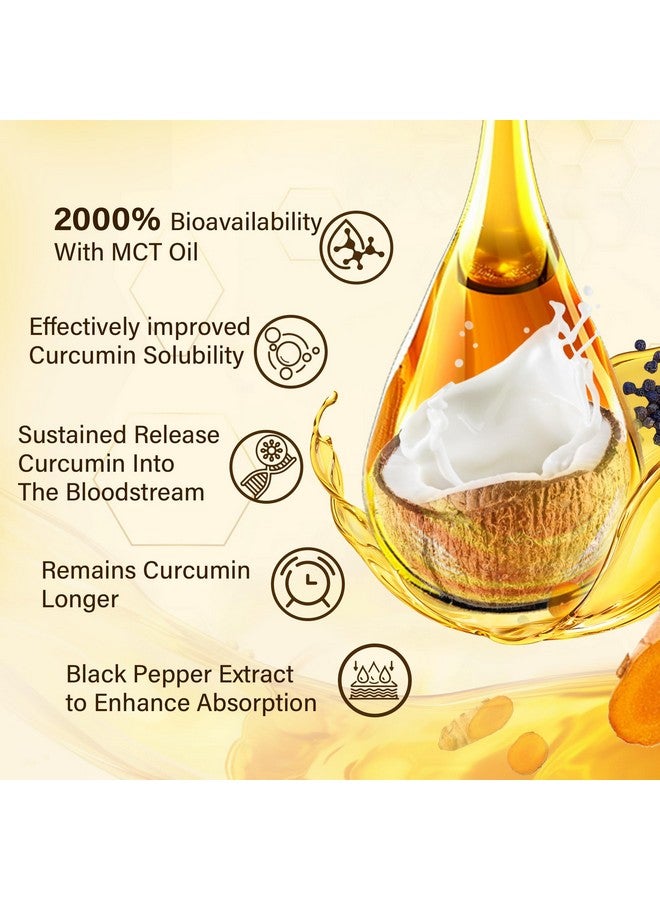 NEVISS Turmeric Gummies 1000mg (Made in USA) w/MCT Oil C8 C10, Organic Antioxidant, Turmeric Curcumin Supplement with Black Pepper Extract, Support Comfort, Boost Energy, Ultra Absorption, Sugar Free, 60 Cts - Image 4