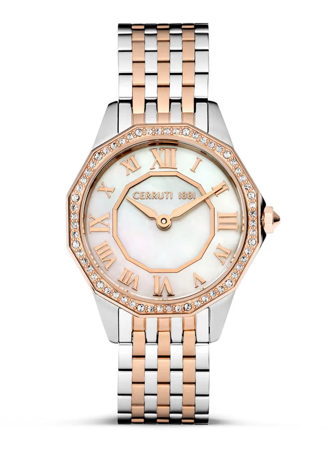 شيروتي 1881 Cerruti Watch for Women - White Dial - 30 MM