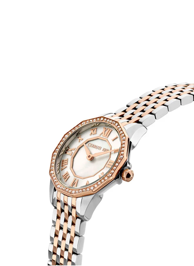 شيروتي 1881 Cerruti Watch for Women - White Dial - 30 MM