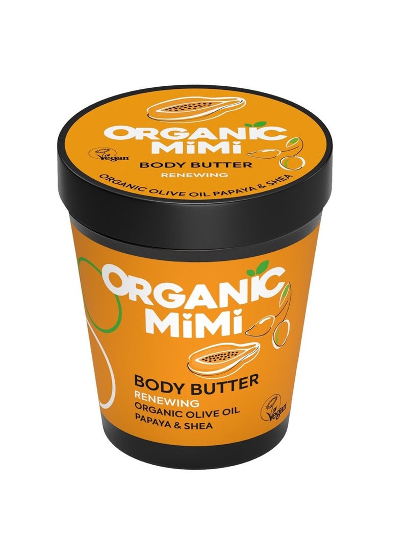 Organic Mimi Renewing Olive & Papaya Body Butter 200ml