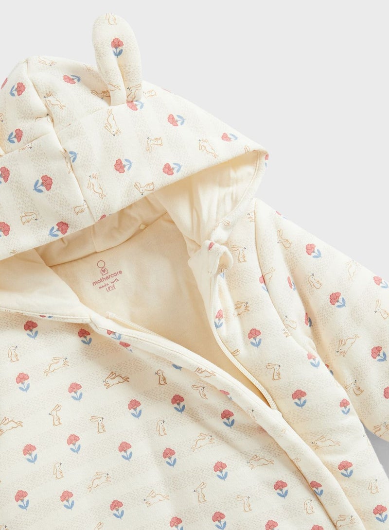 mothercare Infant My First Bunny Pramsuit - Image 3