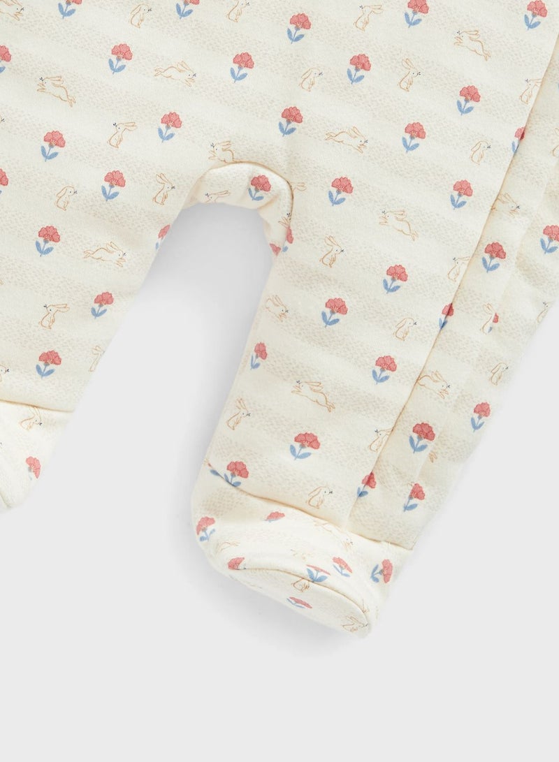 mothercare Infant My First Bunny Pramsuit - Image 4