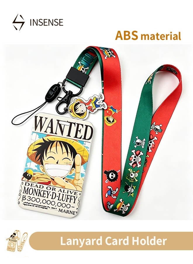 INSENSE 2-in-1 Lanyard Card Holder, Durable ABS Hard Case for Student ID, Access Control IC Card, Subway & Work Badge, Anti-Lost Protection - Image 1