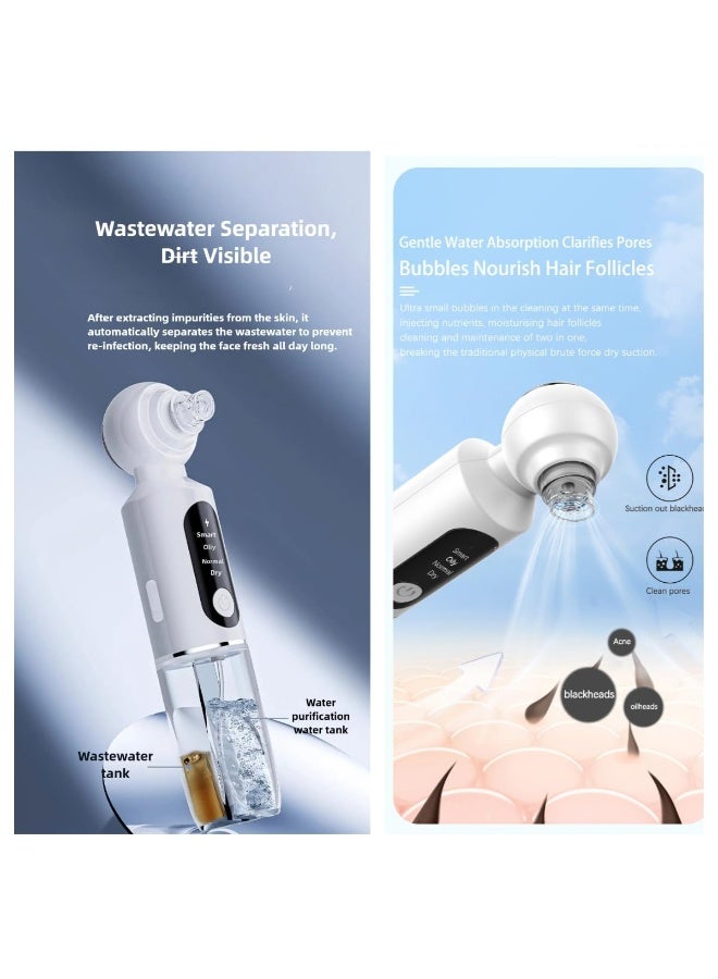 Cleaning Machine, Blackhead Remover Tools, Electric Black Head Vacume Removal Tool with Hot Compress, 4 Adjustments Blackhead Remover Vacuum for Women, USB Pore Cleaner with 6 Suction Cups - Image 4