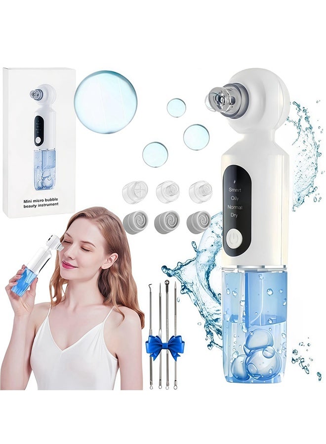 Cleaning Machine, Blackhead Remover Tools, Electric Black Head Vacume Removal Tool with Hot Compress, 4 Adjustments Blackhead Remover Vacuum for Women, USB Pore Cleaner with 6 Suction Cups - Image 1