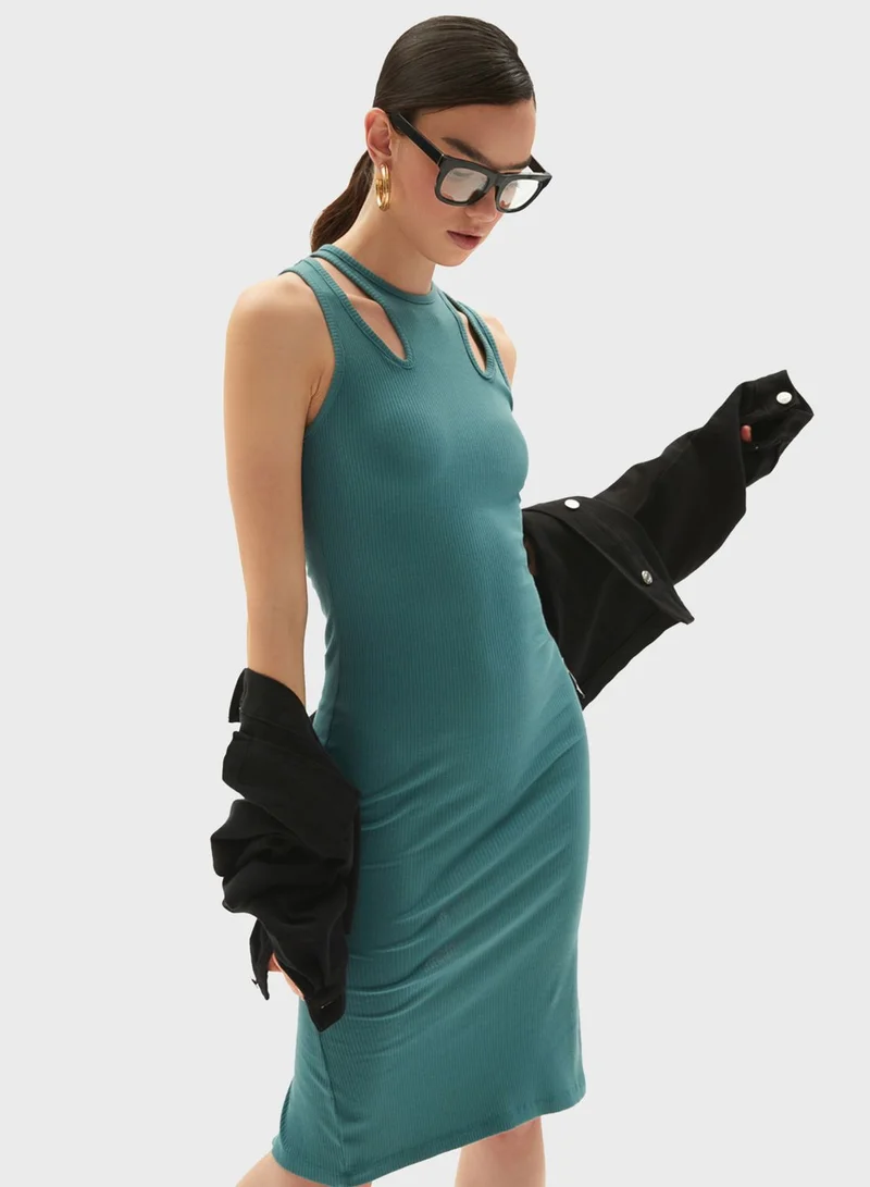 JUNE Cut Out Ripped Dress for Women | Best Price Oman JUNE Cut Out Ripped Dress for Women | Best Price Oman