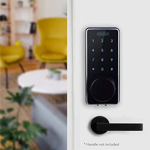 COLOSUS NDL626 Keyless Entry Deadbolt Smart Door Lock with Auto-Lock, Anti-Theft, Touchscreen Keypad– Up to 100 Users – Multiple Codes, 4 Key Fobs, 2 Keys - Image 3