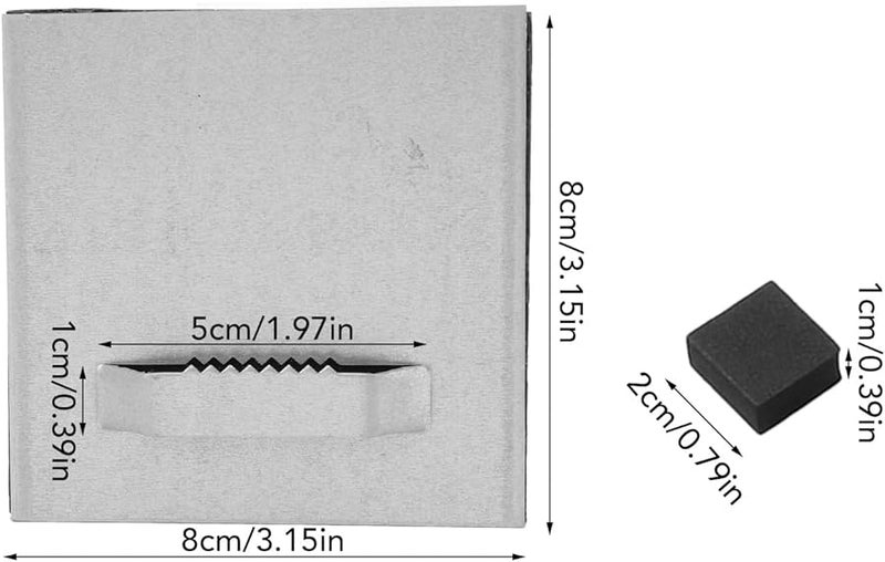 6 مجموعات من مشابك تعليق الصور المربعة مقاس 3.15 بوصة وخطاطيف حائط للتركيب للأعمال الفنية والمرايا - Image 5