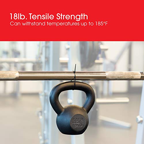 Power Gear 8-Inch Zip Ties, 100 Pack, Durable Nylon, Self-Locking, 40 Lbs. Tensile Strength, 1 7/8 Inch Maximum Diameter, Assorted Neon, 50296 - Image 2
