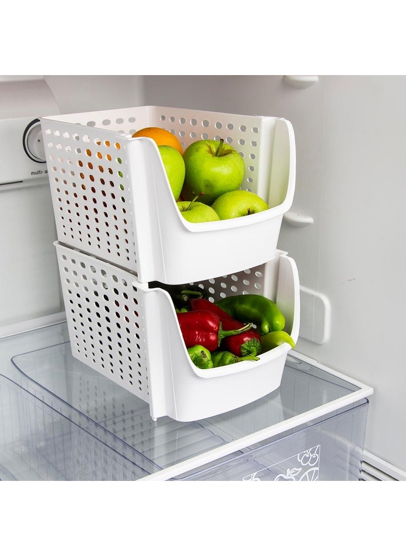 Stackable Basket Refrigerator Basket Refrigerator Crisper 1 Piece - pzsku/ZC3ADFAF1428CDDAFC826Z/45/_/1725792967/25ef4b48-fcf5-4848-b809-d5eb5bb86d8f