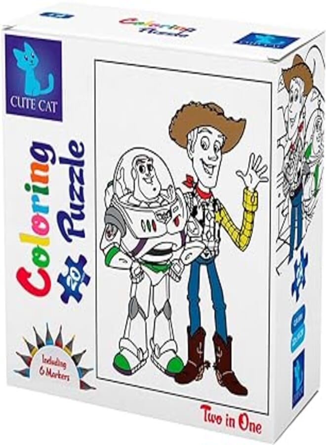 CUTE CAT Toy story - coloring 2 in 1