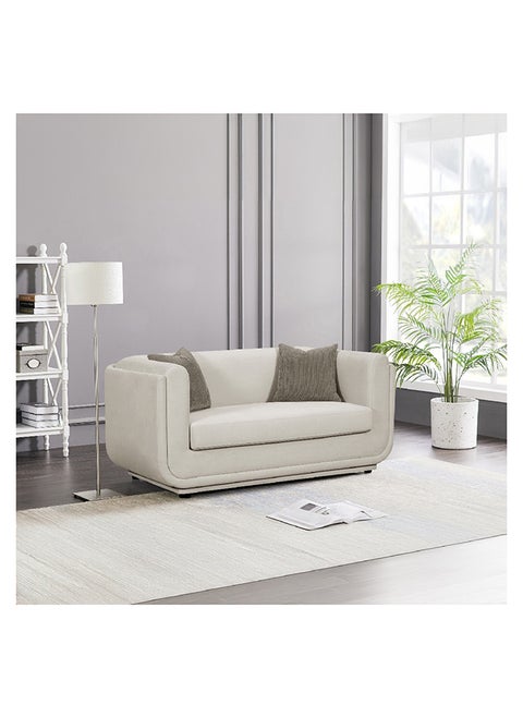 Brooklyn 2-Seater Fabric Sofa with 2 Cushions 85 x 75 x 164 cm