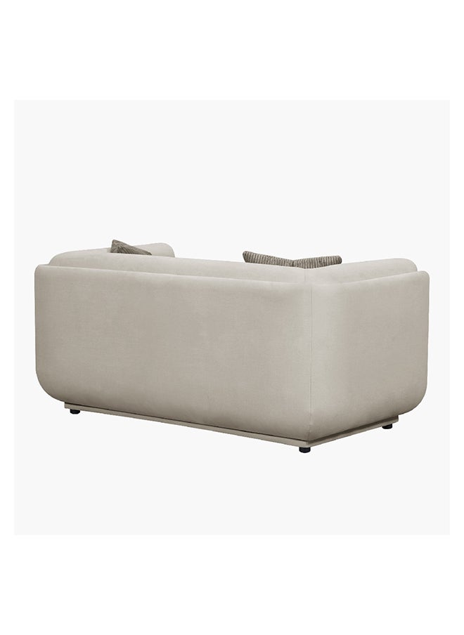 Brooklyn 2-Seater Fabric Sofa with 2 Cushions 85 x 75 x 164 cm