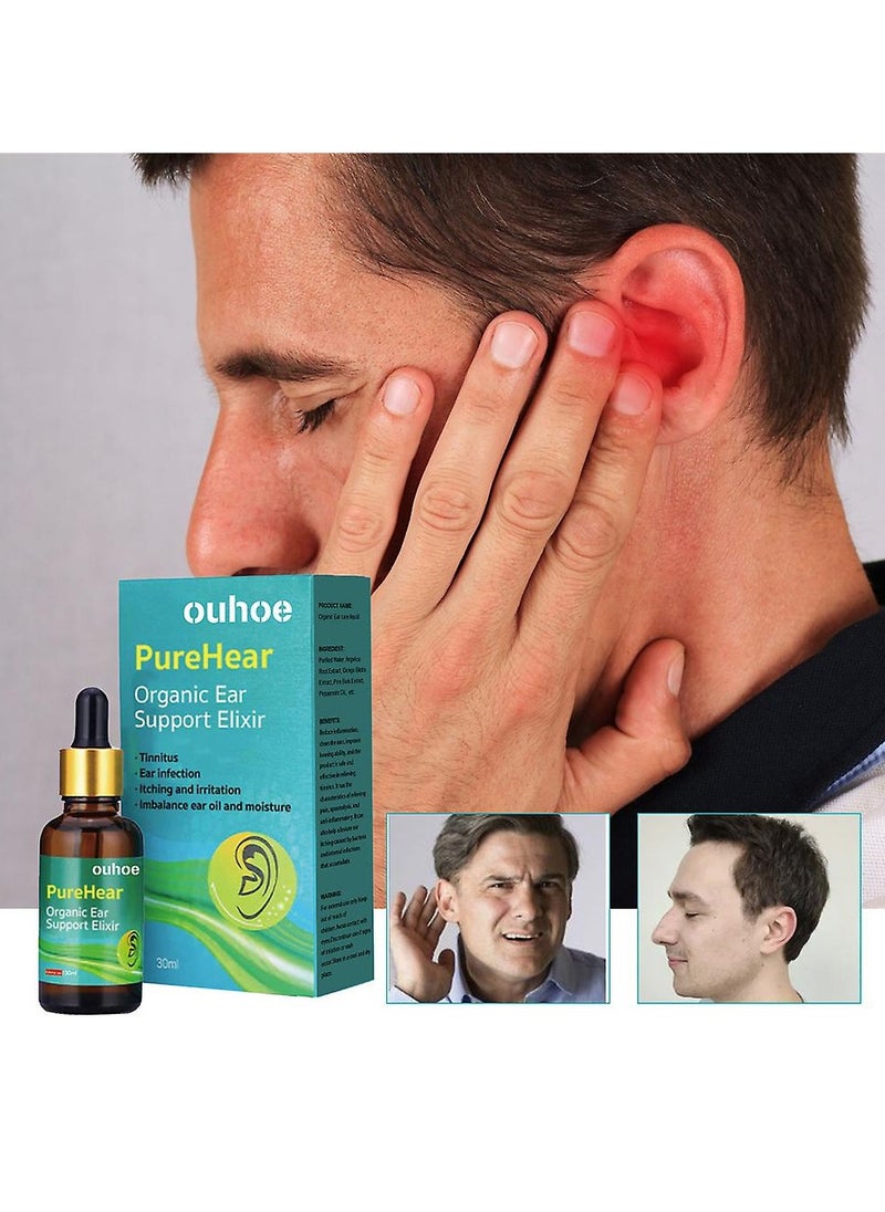 OUHOE 1pcs Ear Drops Antibacterial Liquid Ear Canal Cleaning Liquid Cochlear Care Ear Itching Ear Pain Ear Washing Water Ear Oil  - Image 1