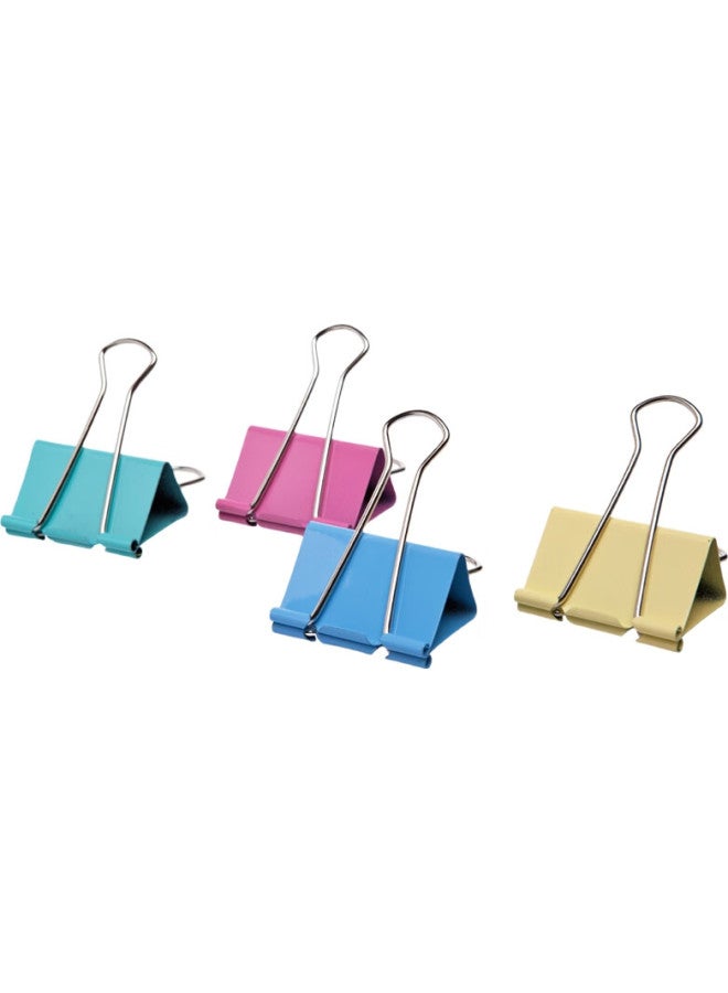 Sunwood 32Mm Colorful Binder Clips/Metal Paper Clips/Bill Clips/Long Tail Clips, Office Supplies, 24 Pieces/Tube, 2013 - Image 1