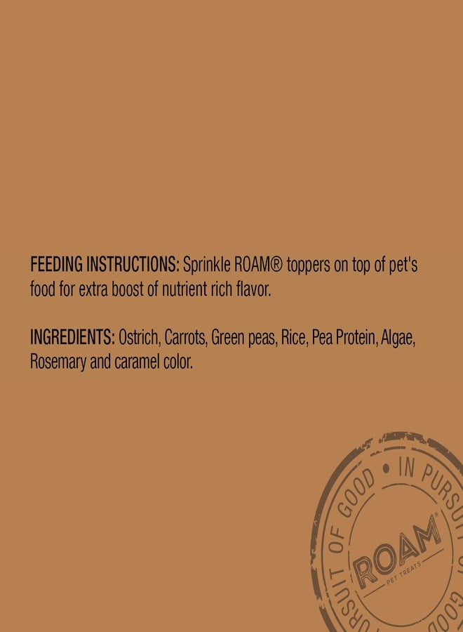 ROAM Pet Treats Ossy Exotic Dog Topper - Single Protein, Sustainably Raised Ostrich Meat Dog Food Topper - Non-GMO Ostrich Dog Treat 4 Ounce - Image 3