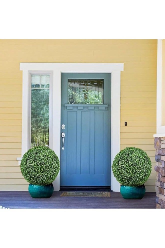 LINGWEI Artificial Topiary Ball Artificial Grass Ball Green Ball Garden Decoration Item Fake Plant Bolls Grass Dome Ball Boxwood Plant Decorative Balls For Home Garden - Image 3