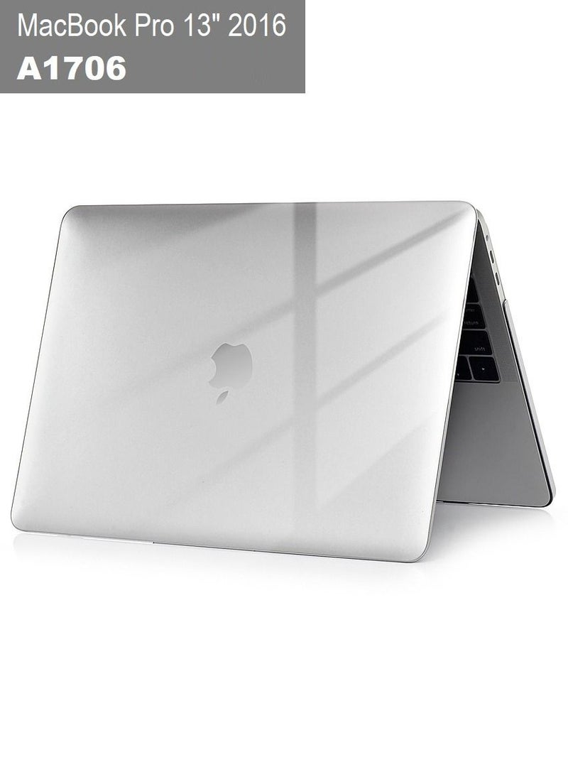 CATANES MacBook Pro 13-inch Model A1706 (2016) Protective Case Hard Shell Laptop Cover Front and Back Sleeve Case Clear - Image 1