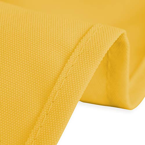 LTC LINENS LinenTablecloth Rectangular Polyester Tablecloth, Gold, 60" x 126" - Image 2