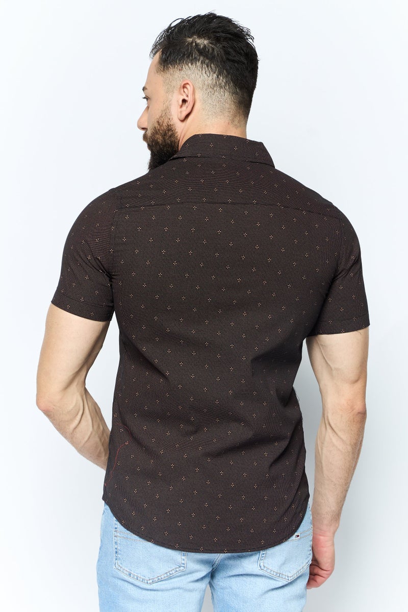 Company Eighty One Men Regular Fit Allover Print Short Sleeve Casual Shirt, Multicolor - Image 4