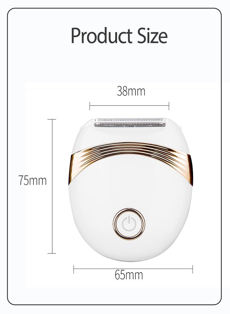 ماكينة إزالة الشعر الكهربائية، ماكينة حلاقة كهربائية محمولة مقاومة للماء وغير مؤلمة، ماكينة إزالة الشعر اللاسلكية القابلة لإعادة الشحن عبر USB للسيدات، ماكينة تشذيب البكيني للذراعين والساقين والإبطين - Image 3